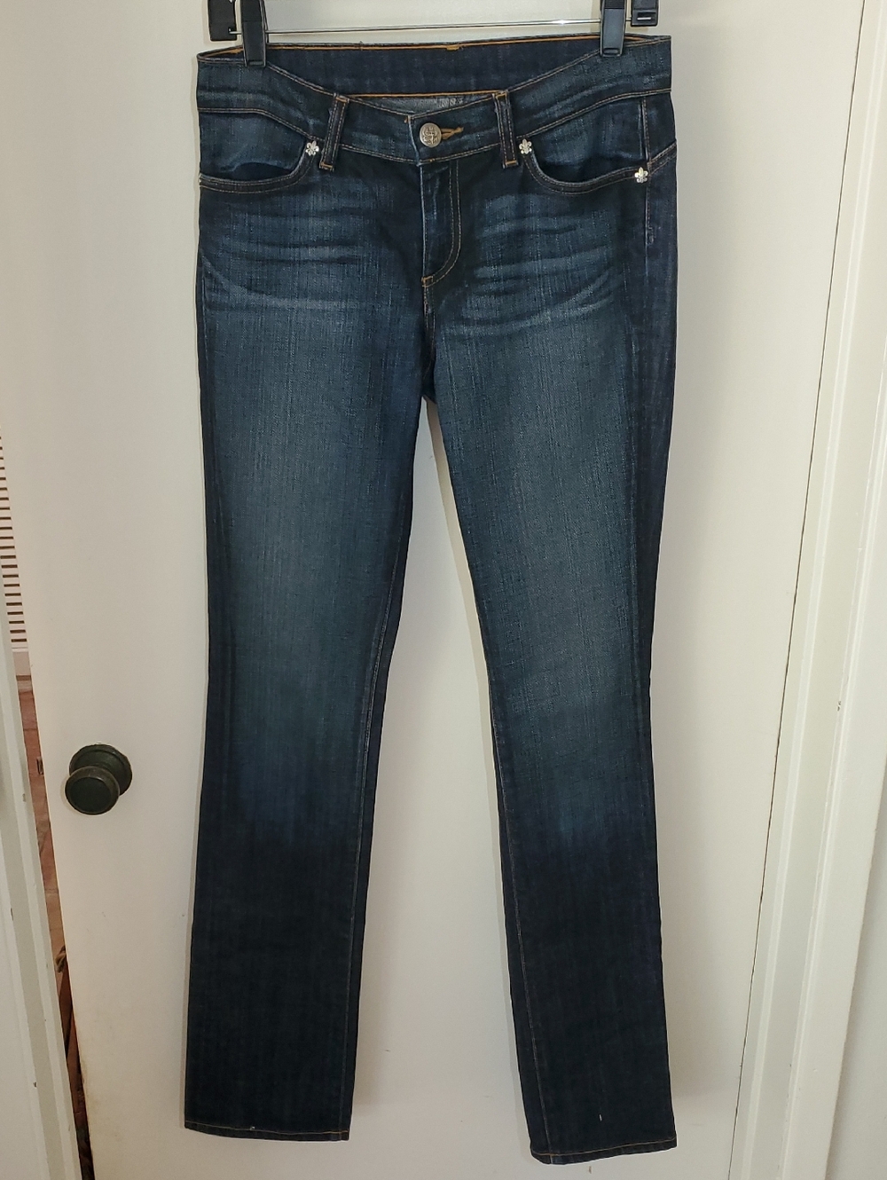 Bejeweled Vintage Low Rise Jeans - Picture 3 of 6